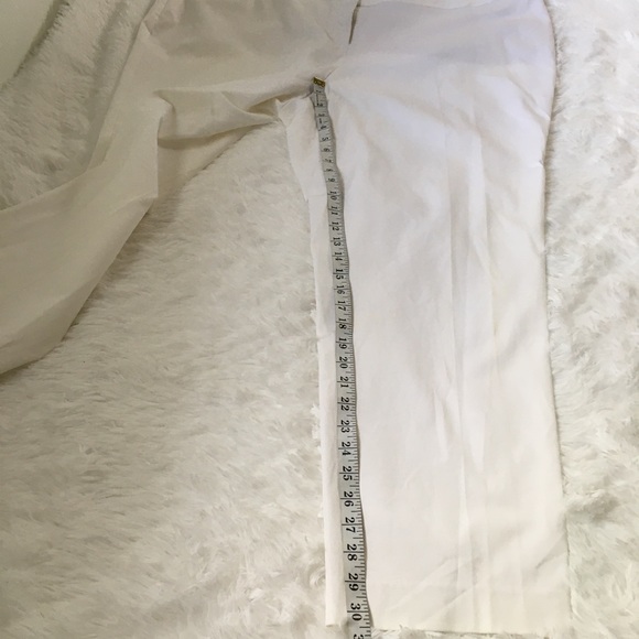 Alfani Tummy Control White Pants Plus size slim leg high rise - Picture 5 of 12